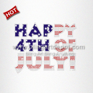 Rhinestone 4th of July Transfer for Cloth Decoration Rhinestone 4th of July Transfer for Cloth Decoration